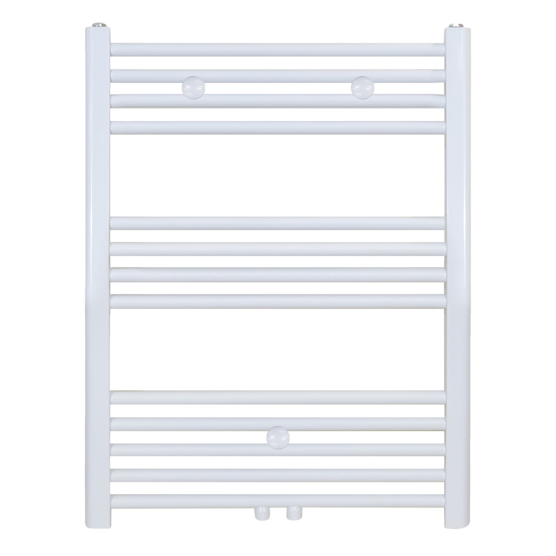 Sèche-serviettes Belrad – blanc – 800 × 500 mm – 352 W – raccordement latéral ou central