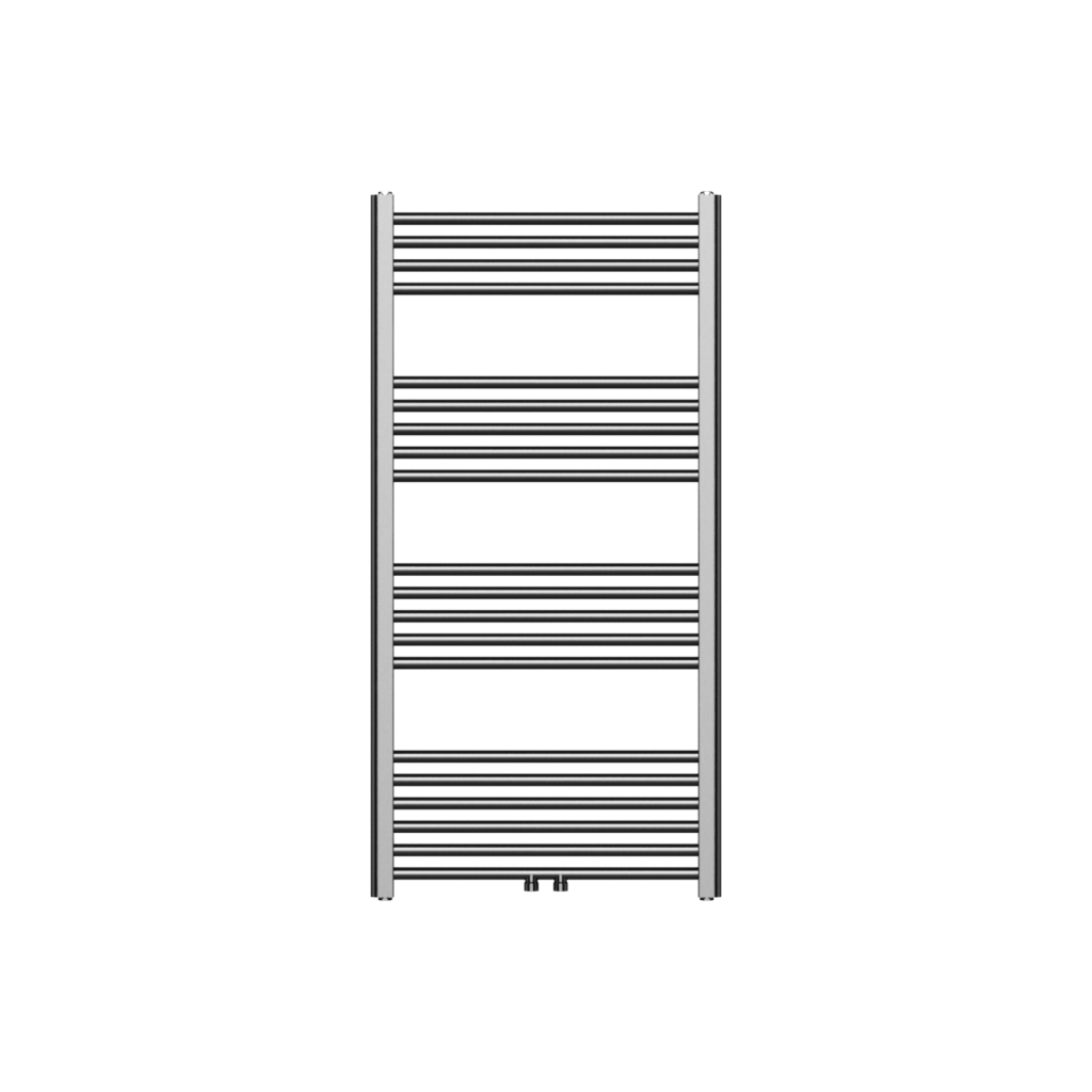 Sèche-serviettes Belrad – gunmetal – 1200 × 600 mm – 414 W – raccordement central