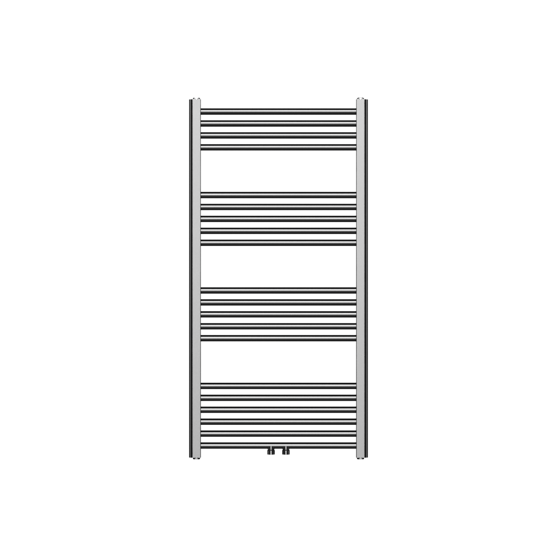 Sèche-serviettes Belrad – gunmetal – 1200 × 600 mm – 414 W – raccordement central