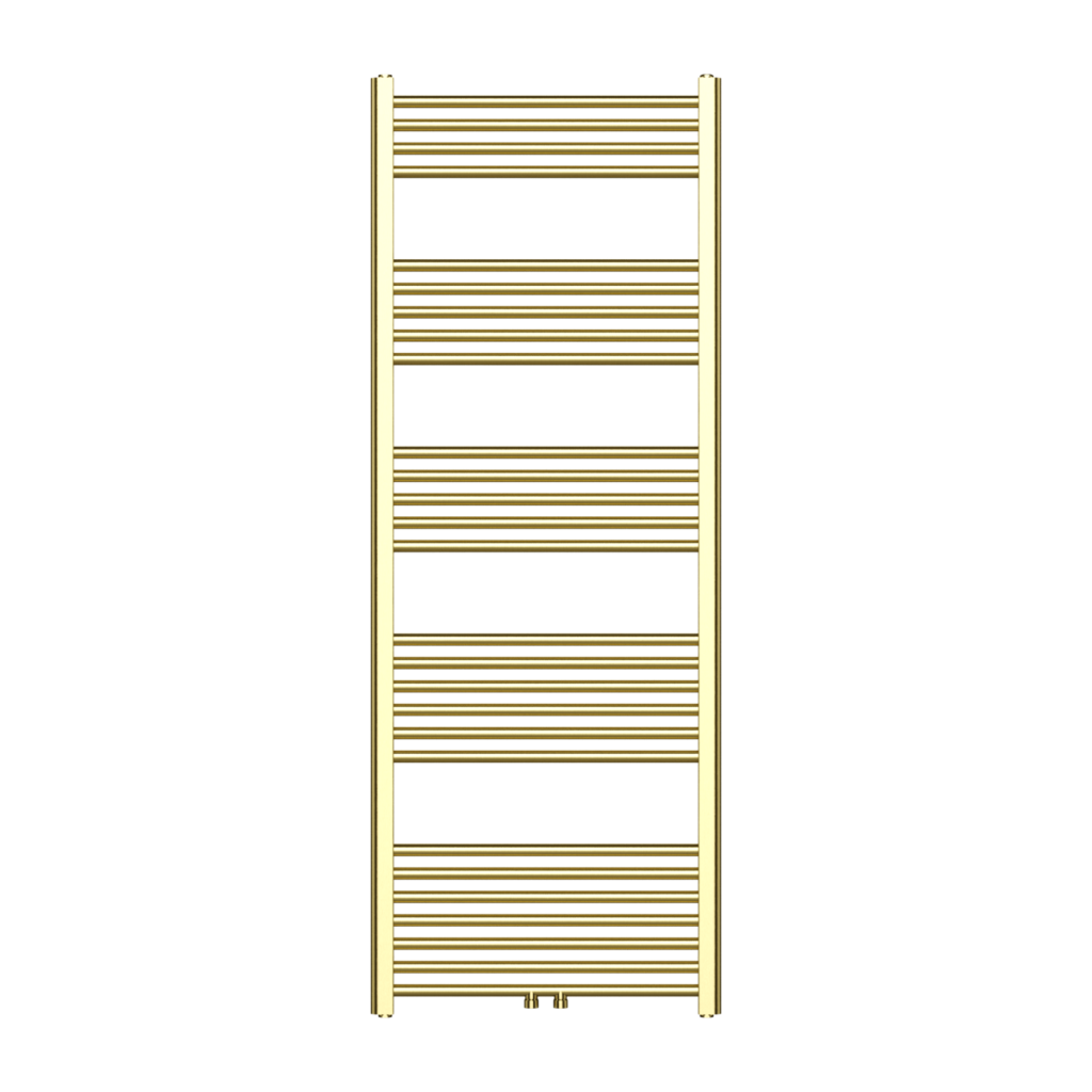 Sèche-serviettes Belrad – or brossé – 1600 × 600 mm – 557 W – raccordement latéral ou central