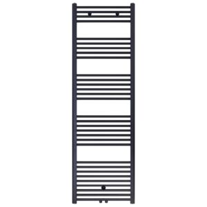 Sèche-serviettes Belrad – noir mat – 1800 × 600 mm – 944 W – raccordement latéral ou central