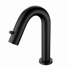 Robinet d'eau froide 1/2" en inox – noir mat