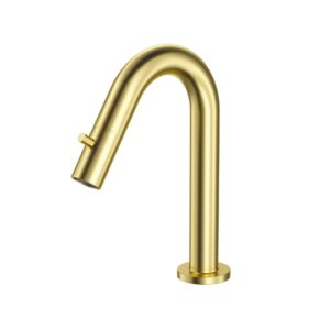 Robinet d'eau froide 1/2" en inox – or brossé