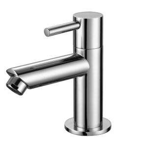 Robinet d'eau froide 1/2" en laiton – chrome
