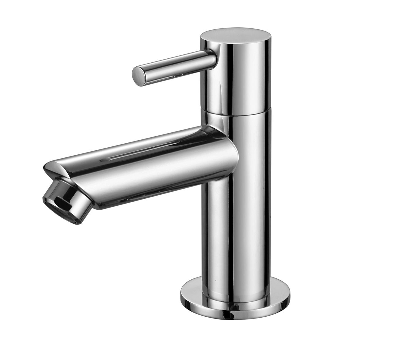 Robinet d'eau froide 1/2" en laiton – chrome
