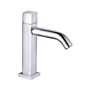 Robinet d'eau froide – carré – chrome