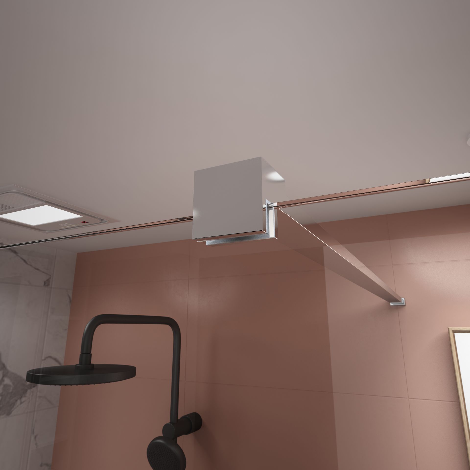ALONI ECO DOUCHE À L’ITALIENNE - 1000X2000MM - CHROME-VERRE CLAIR