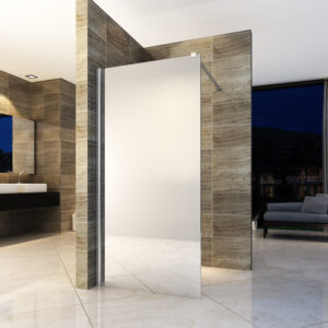 ALONI DOUCHE À L’ITALIENNE - 1200X2000MM - CHROME-VERRE MIROIR