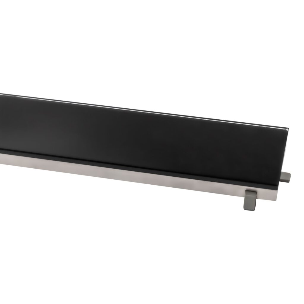 Grille pour caniveau de douche en verre noir 80 cm – Aloni