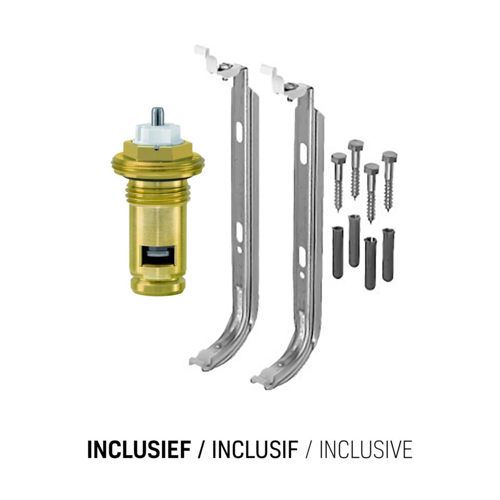 Radiateur panneau T33 Stelrad Novello – 600 × 1200 mm – 2 867 W – 8 raccordements – blanc