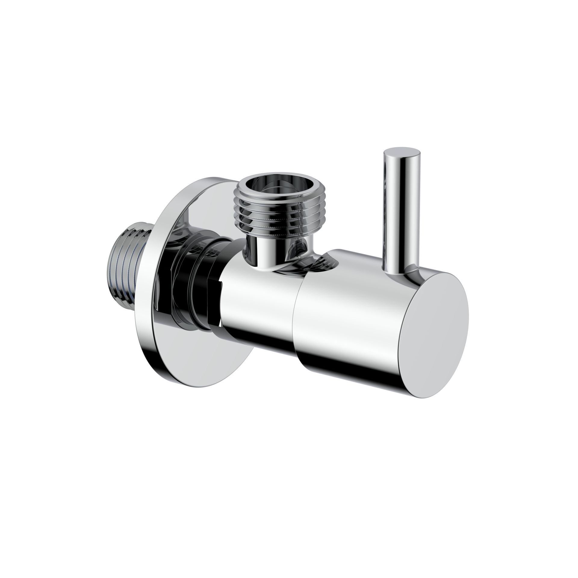 Robinet d’arrêt d’angle Uniforma – 1/2" x 3/8" – chrome