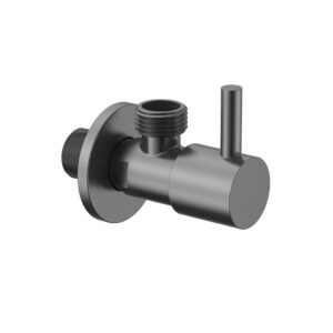 Robinet d’arrêt d’angle Uniforma – 1/2" x 3/8" – gunmetal (PVD)