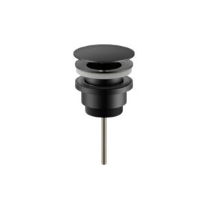 Bouchon de vidage Uniforma – toujours ouvert – noir mat (PVD)