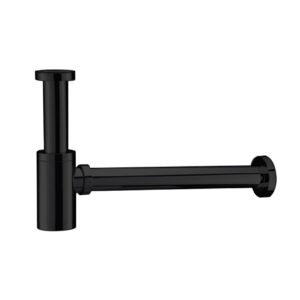 Siphon pour lavabo et lave-mains Uniforma – noir mat (PVD)