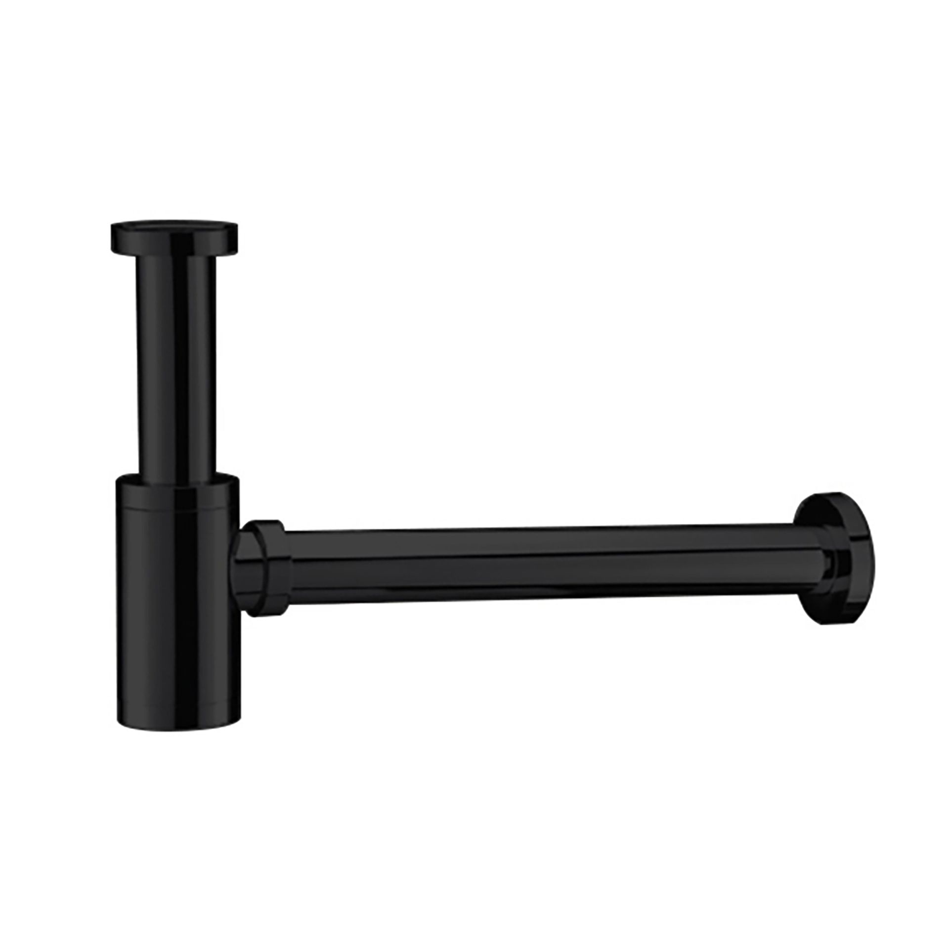 Siphon pour lavabo et lave-mains Uniforma – noir mat (PVD)