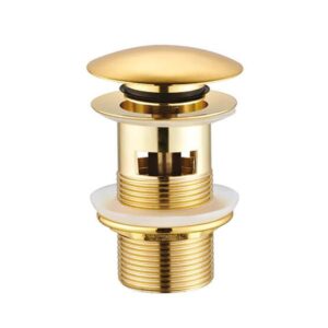 Bonde clic-clac 5/4" Creavit – avec trop-plein – or brillant