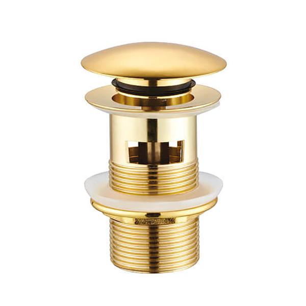 Bonde clic-clac 5/4" Creavit – avec trop-plein – or brillant