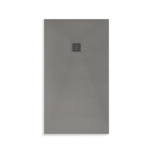 Receveur de douche Madison Aloni – 120 × 80 cm – Gris mat, composite