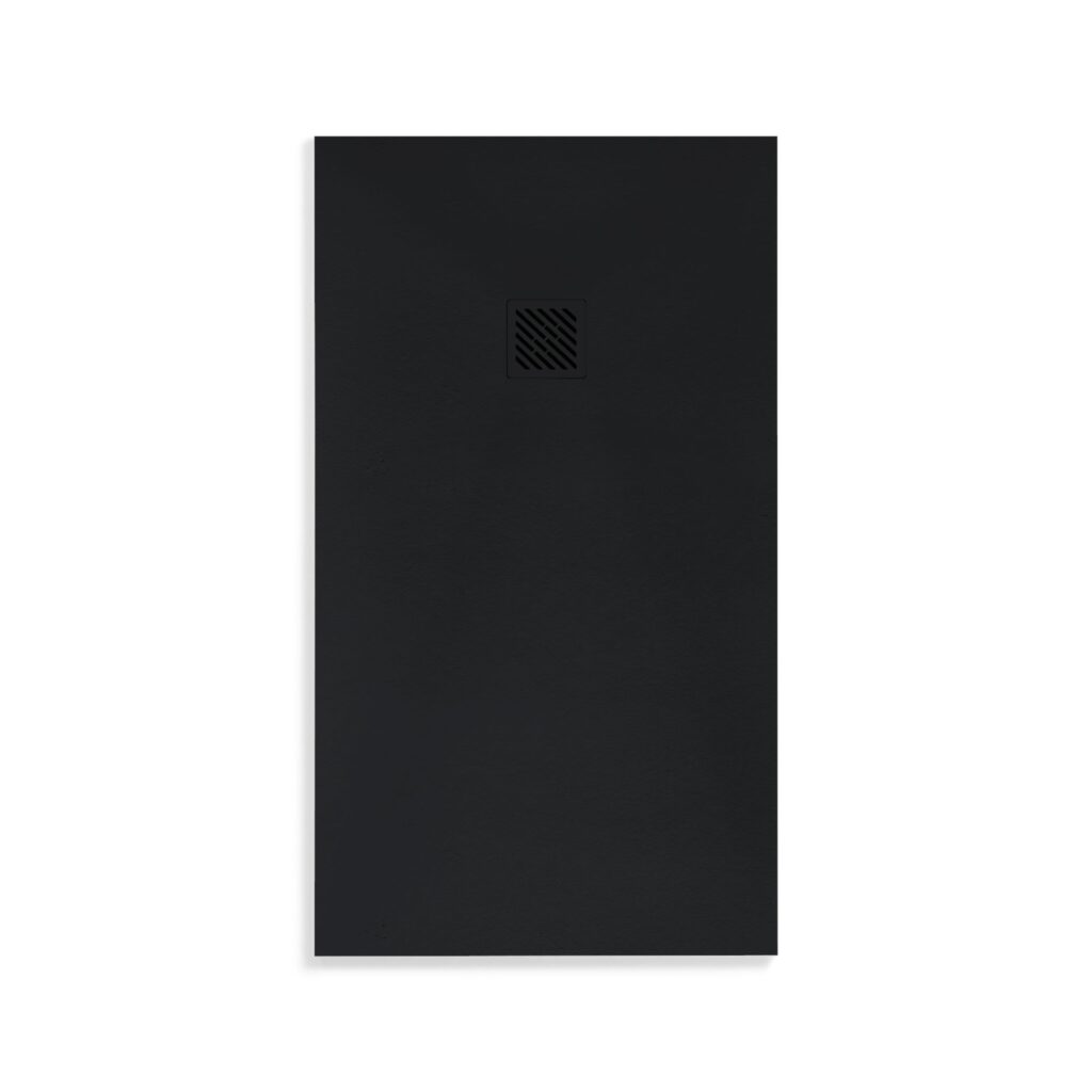 Receveur de douche Madison Aloni – 160 × 90 cm – Noir mat, composite