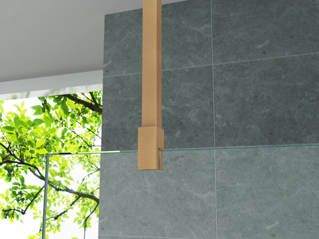ALONI SUPPORT PLAFOND - RÉGLABLE - 43-80 CM - BRUN BRONZÉ