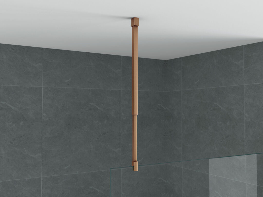 ALONI SUPPORT PLAFOND - RÉGLABLE - 43-80 CM - CUIVRE BROSSÉ