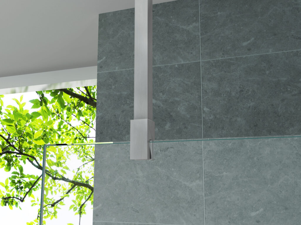ALONI SUPPORT PLAFOND - RÉGLABLE - 43-80 CM - CHROME