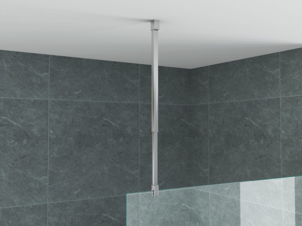 ALONI SUPPORT PLAFOND - RÉGLABLE - 43-80 CM - CHROME