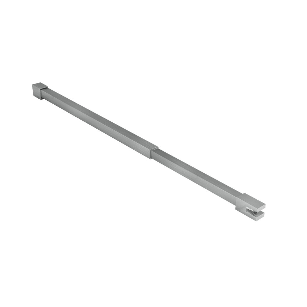 ALONI SUPPORT PLAFOND - RÉGLABLE - 43-80 CM - ACIER INOX BROSSÉ