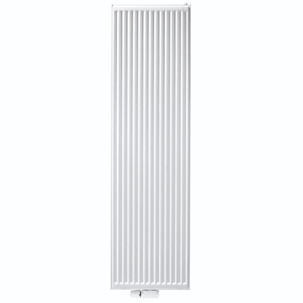 Radiateur vertical Stelrad Vertex T22 – 2000 × 500 mm – 2 145 W – blanc brillant