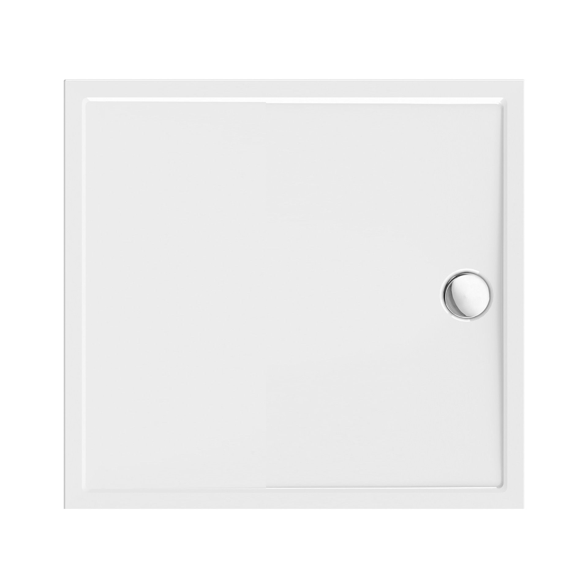 Receveur de douche carré Aloni – 90 × 90 cm – Blanc brillant, acrylique