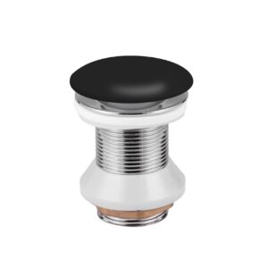 Bonde clic-clac 5/4" en céramique – noir mat