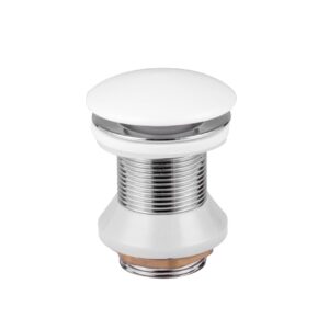 Bonde clic-clac 5/4" en céramique – blanc brillant