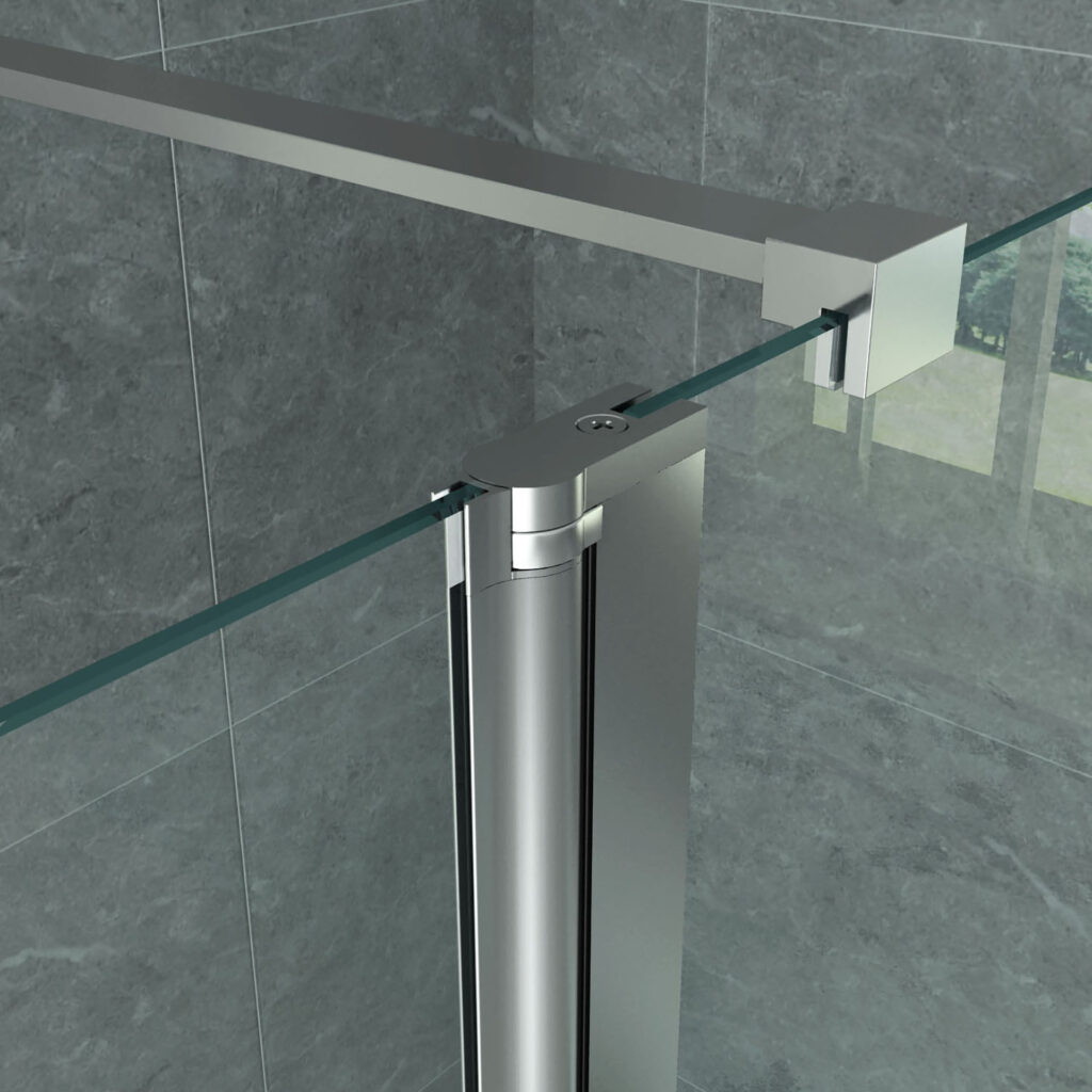 ALONI PAROI LATÉRALE POUR DOUCHE À L’ITALIENNE – PIVOTANTE - 500X2000MM - CHROME-VERRE CLAIR
