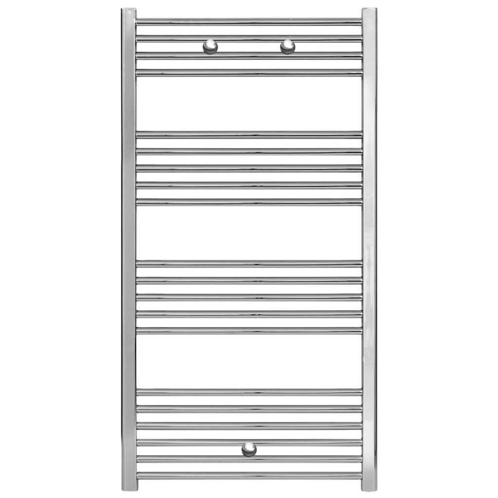 Sèche-serviettes Belrad – chrome – 1200 × 600 mm – 391 W – raccordement latéral