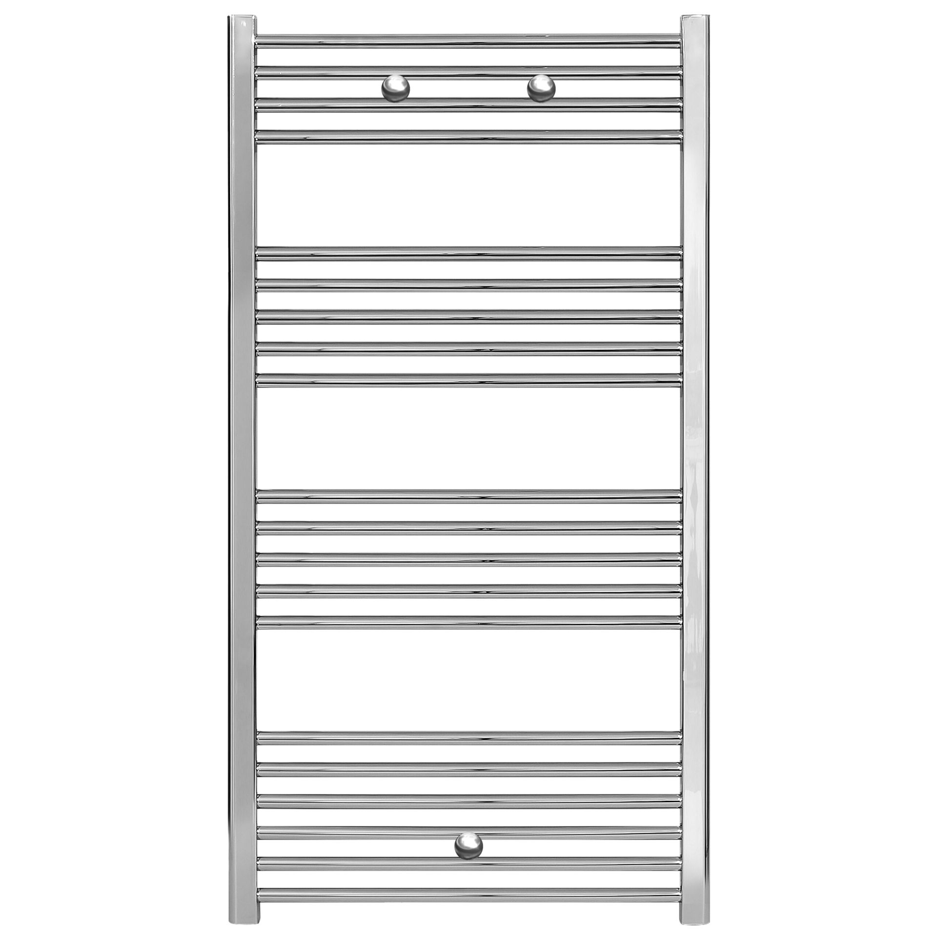 Sèche-serviettes Belrad – chrome – 1200 × 600 mm – 391 W – raccordement latéral
