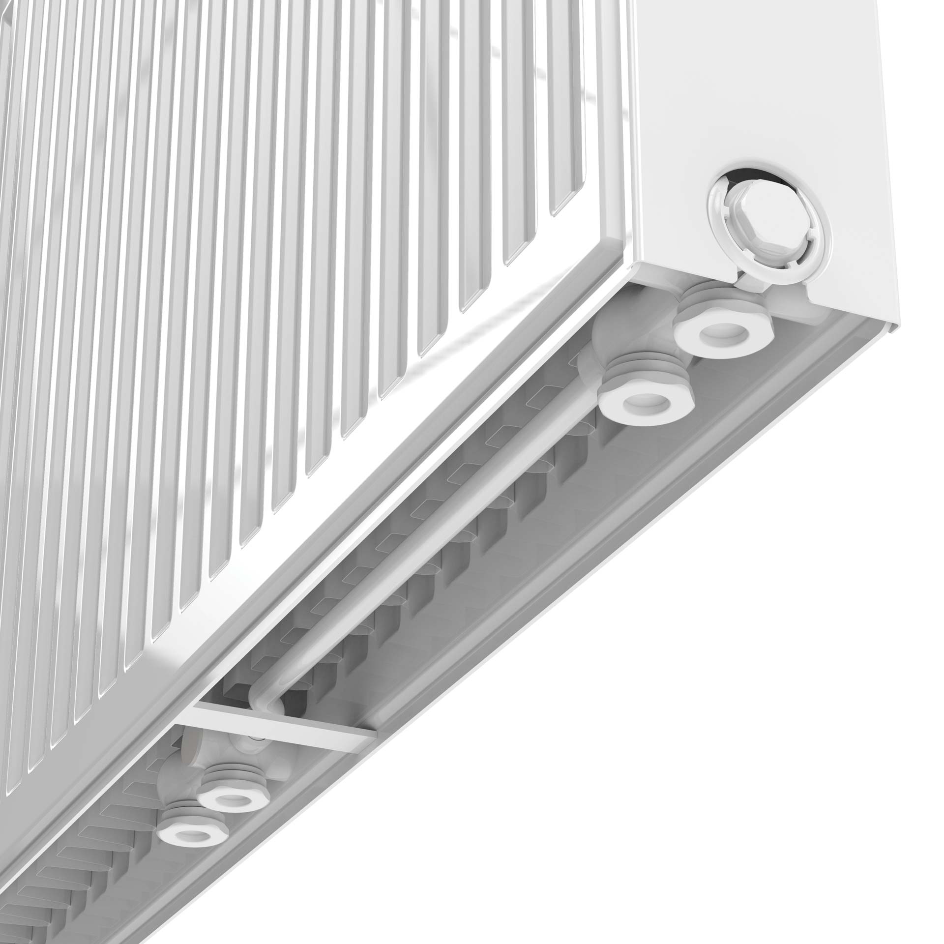 Radiateur panneau T22 Stelrad Novello – 500 × 2600 mm – 3 884 W – 8 raccordements – blanc