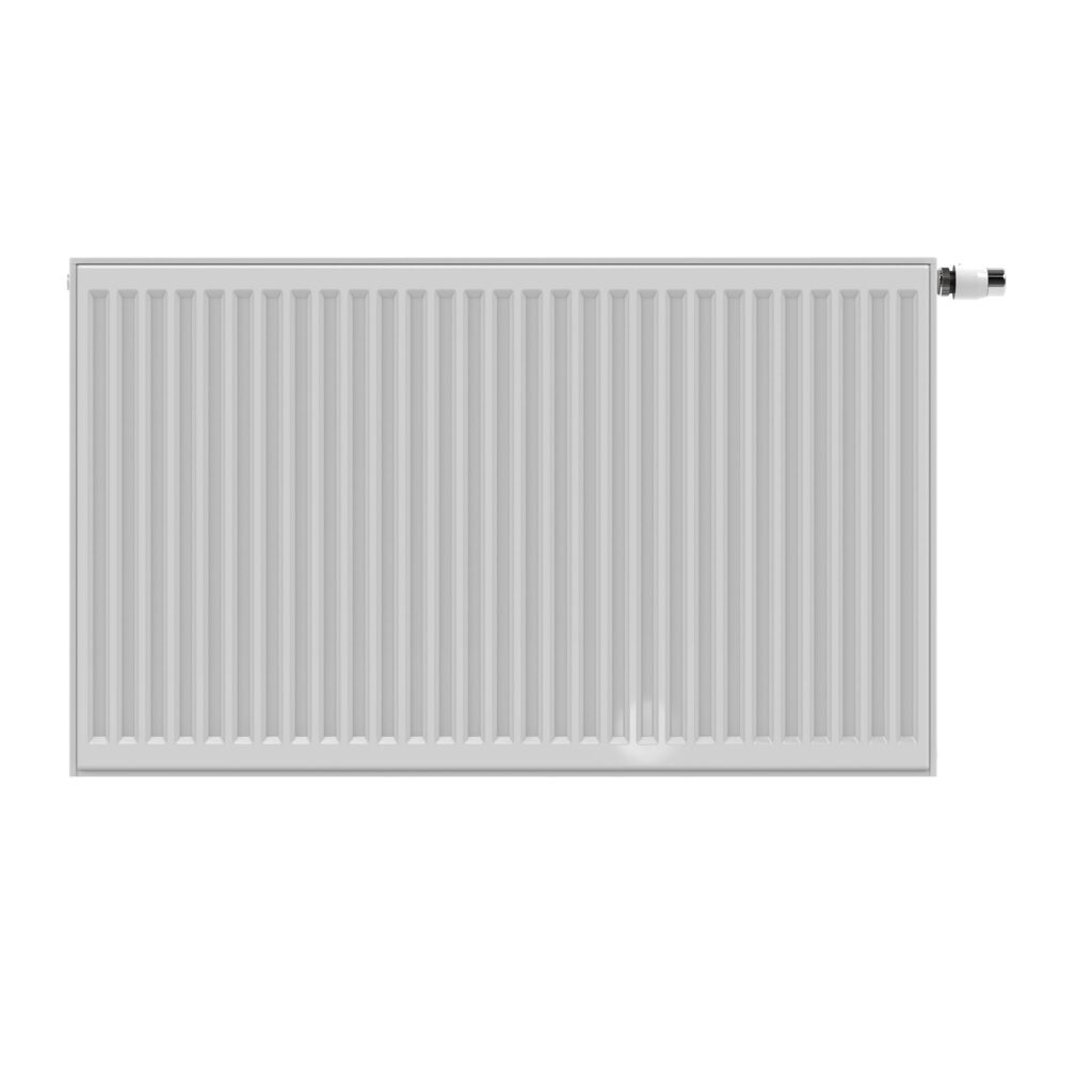 Radiateur panneau T22 Stelrad Novello – 900 × 900 mm – 2 156 W – 8 raccordements – blanc