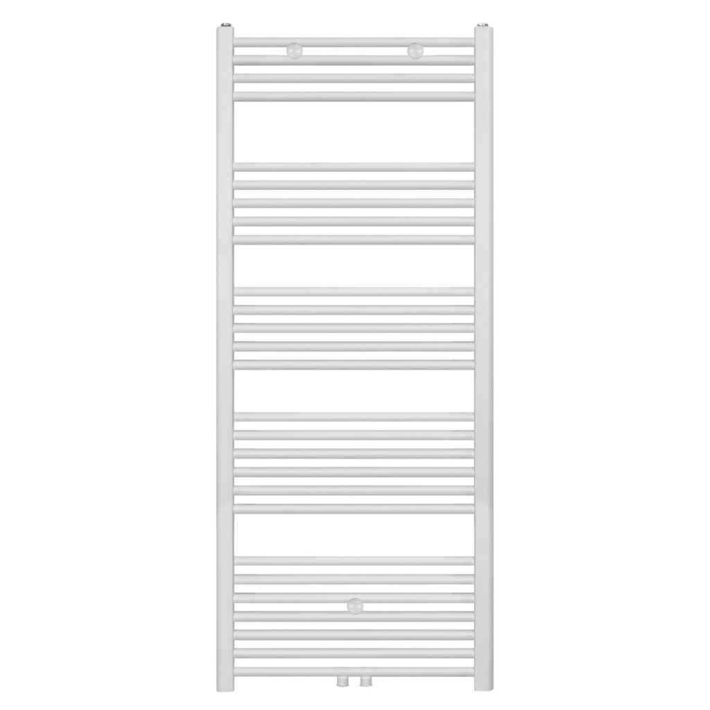 Sèche-serviettes Belrad – blanc mat – 1600 × 600 mm – 828 W – raccordement latéral ou central