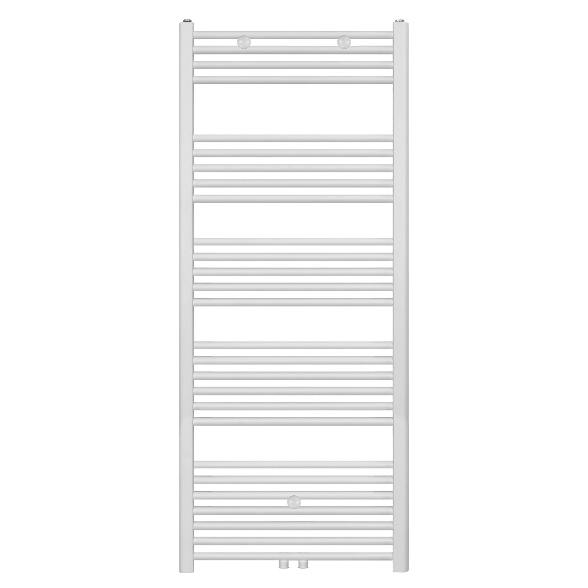 Sèche-serviettes Belrad – blanc mat – 1600 × 600 mm – 828 W – raccordement latéral ou central