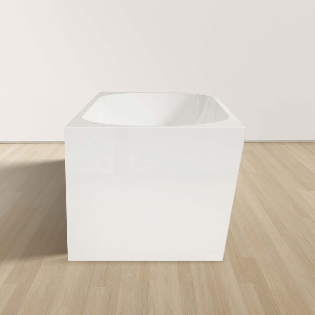 Baignoire d'angle gauche Aloni – 170 × 78 cm – Blanc brillant, acrylique