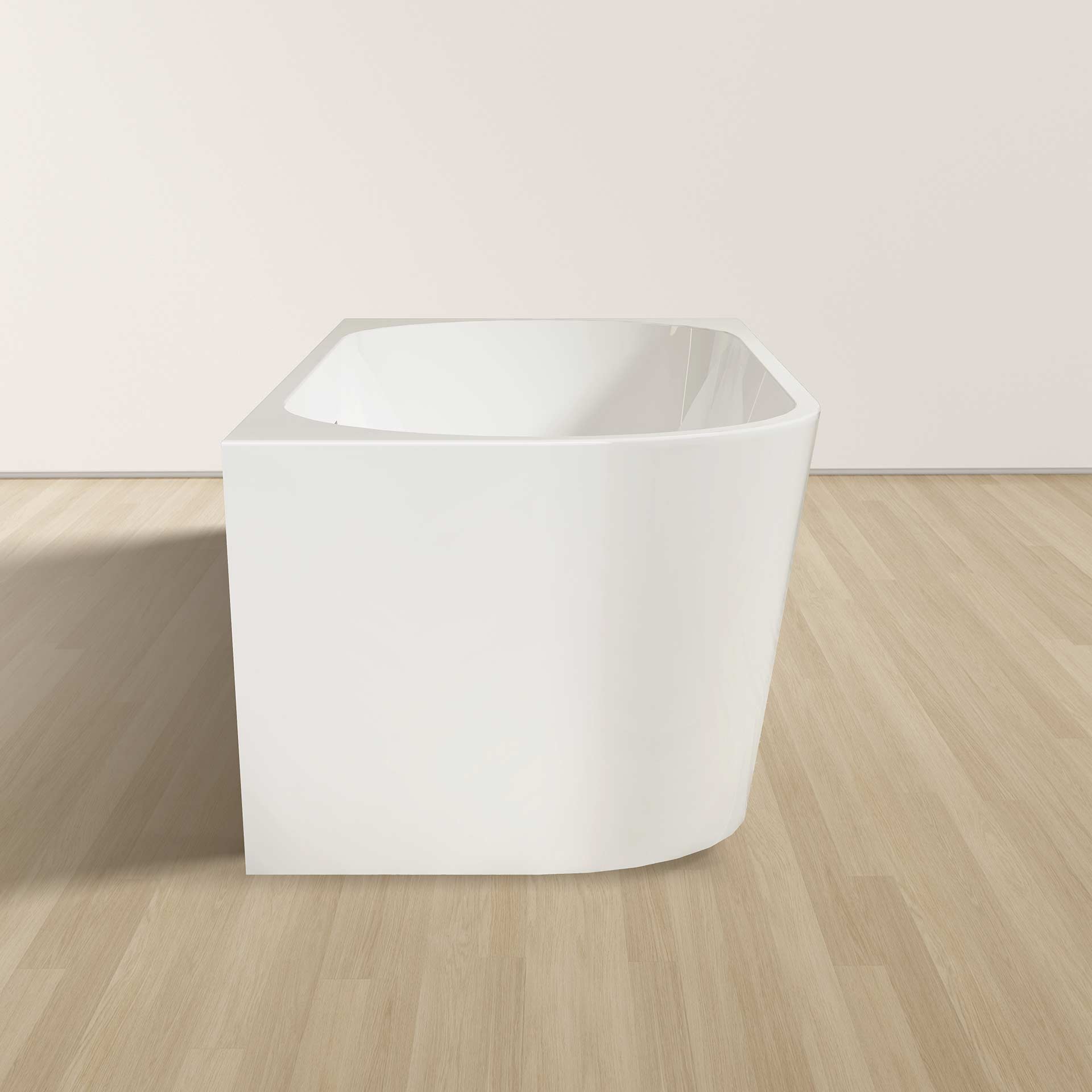 Baignoire d'angle droite Aloni – 170 × 78 cm – Blanc brillant, acrylique