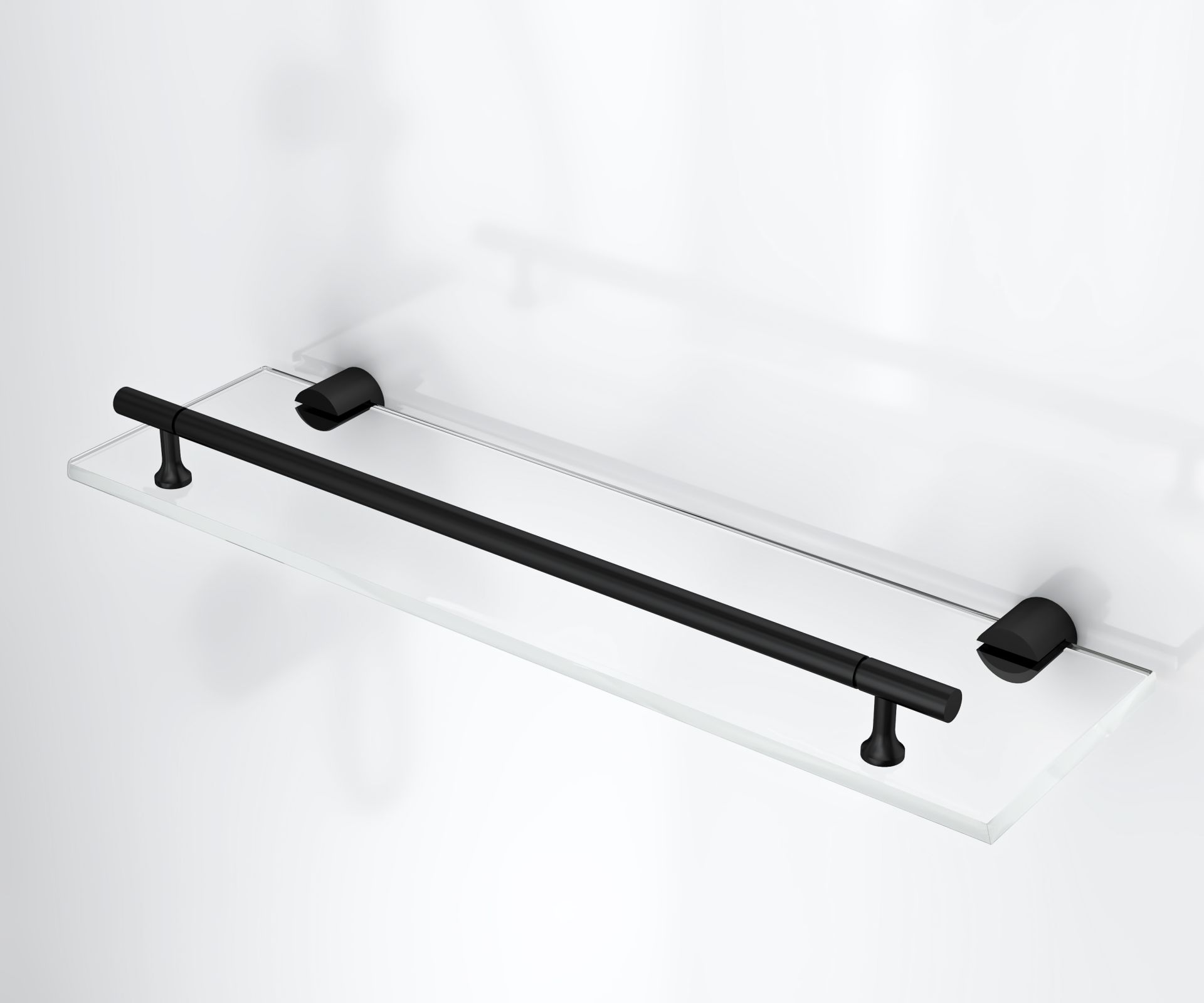 Cabine de douche complète Rimo porte pivotante – 90 × 90 cm – Noir mat, verre transparent