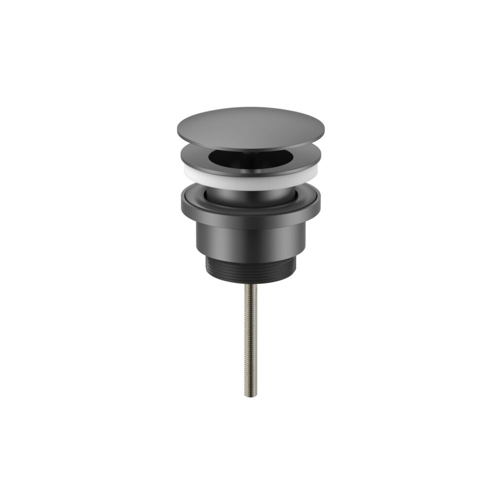 Bouchon de vidage Uniforma – toujours ouvert – gunmetal (PVD)