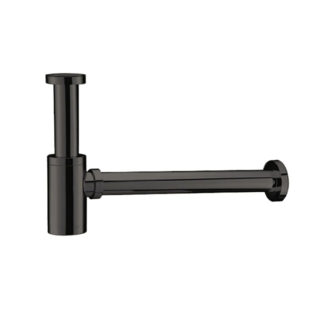 Siphon pour lavabo et lave-mains Uniforma – gunmetal (PVD)