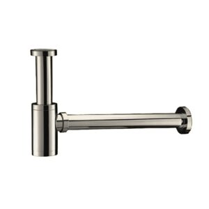 Siphon pour lavabo et lave-mains Uniforma – acier inox brossé