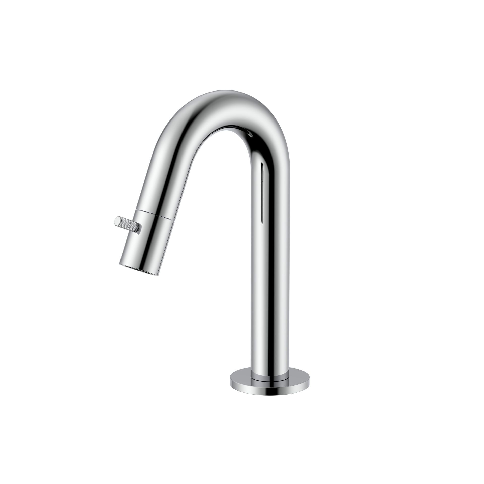 Robinet d'eau froide Stria – bec courbé – sans bonde – chrome
