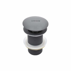 Bonde clic-clac 5/4" Creavit – avec trop-plein – anthracite mat