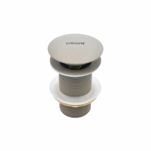 Bonde clic-clac 5/4" Creavit – avec trop-plein – cappuccino mat