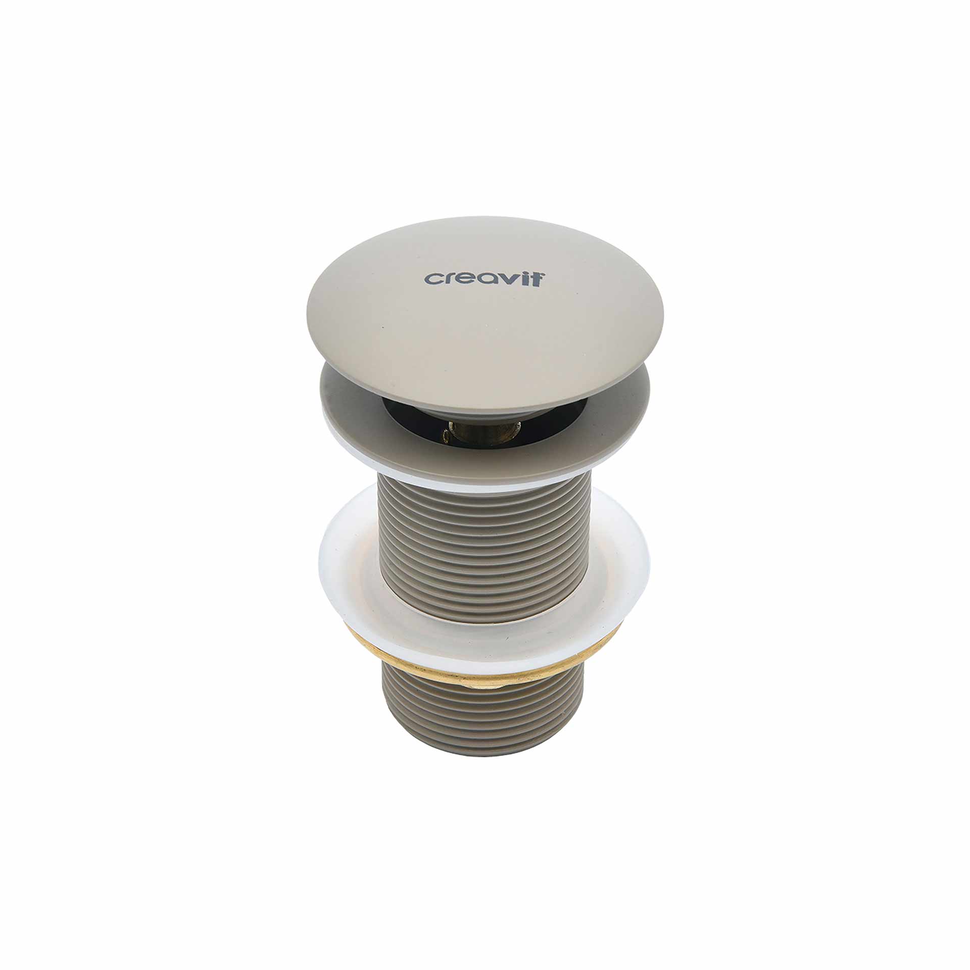 Bonde clic-clac 5/4" Creavit – avec trop-plein – cappuccino mat